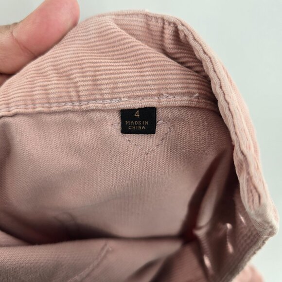 Frye Llana Ultra High Rise Wide Leg Corduroy Jeans mauve FLAWED Size 4 - Picture 10 of 15